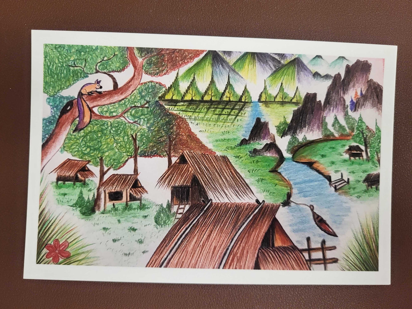 4x6 art print with white border